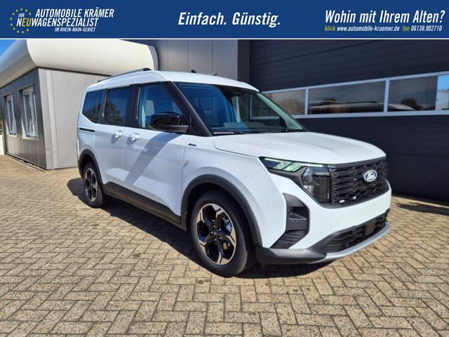 Ford Tourneo Courier 1.0 EcoBoost 125PS Active Teil-Leder Sitzheizung Lenkradheizung Klimaautomatik PDC v+h R&uuml;ckf.-Kamera ACC TWA Frontscheibe beheizb. Ford-Navi SYNC4 Apple CarPlay + Android Auto 
