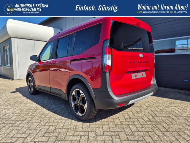 Ford Tourneo Courier 1.0 EcoBoost 125PS Active Teil-Leder Sitzheizung Lenkradheizung Klimaautomatik PDC v+h R&uuml;ckf.-Kamera ACC TWA Frontscheibe beheizb. Ford-Navi SYNC4 Apple CarPlay + Android Auto 