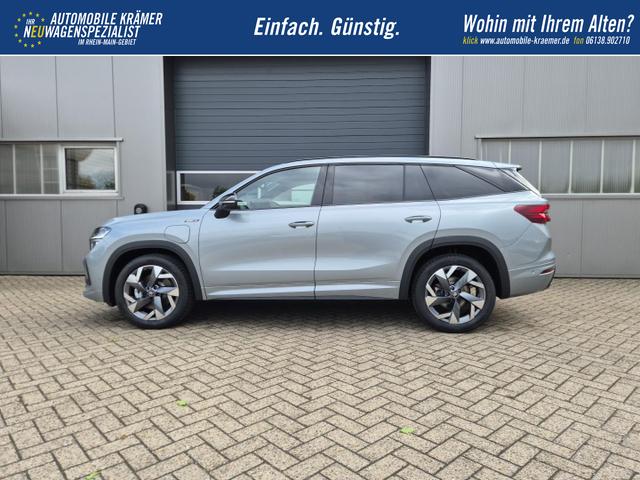 Skoda Kodiaq Sportline 1.5 TSI 204PS PHEV DSG schwenkb. AHK elektr. PanoDach Alcantara PDC v+h 360&deg;Kamera CANTON Sound Sitzheizung Lenkradheizung Navi Apple CarPlay Android Auto 2xKeyless 19"LM vollelektr. Reichweite 116KM 