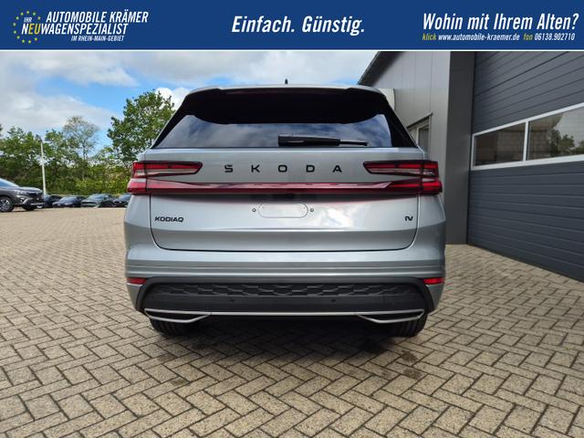 Skoda Kodiaq Sportline 1.5 TSI 204PS PHEV DSG schwenkb. AHK elektr. PanoDach Alcantara PDC v+h 360&deg;Kamera CANTON Sound Sitzheizung Lenkradheizung Navi Apple CarPlay Android Auto 2xKeyless 19"LM vollelektr. Reichweite 116KM 