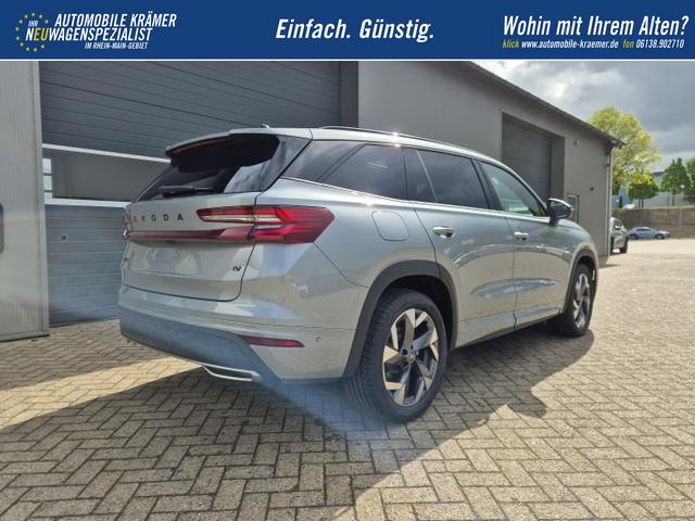 Skoda Kodiaq Sportline 1.5 TSI 204PS PHEV DSG schwenkb. AHK elektr. PanoDach Alcantara PDC v+h 360&deg;Kamera CANTON Sound Sitzheizung Lenkradheizung Navi Apple CarPlay Android Auto 2xKeyless 19"LM vollelektr. Reichweite 116KM 