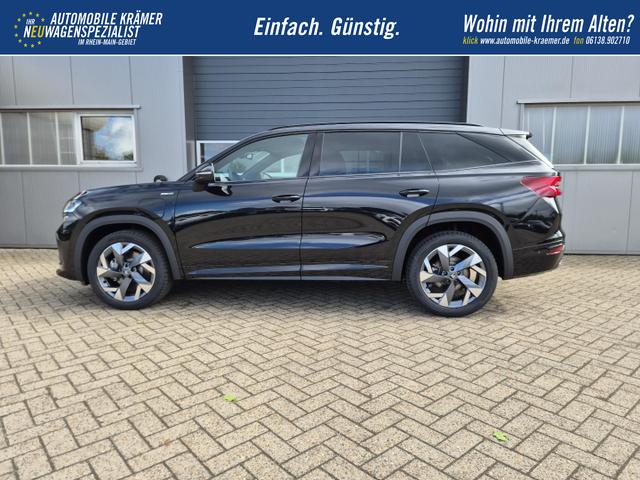 Skoda Kodiaq Sportline 1.5 TSI 204PS PHEV DSG schwenkb. AHK elektr. PanoDach Alcantara PDC v+h 360&deg;Kamera CANTON Sound Sitzheizung Lenkradheizung Navi Apple CarPlay Android Auto 2xKeyless 19"LM vollelektr. Reichweite 116KM 