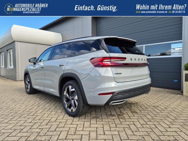 Skoda Kodiaq Sportline 1.5 TSI 204PS PHEV DSG schwenkb. AHK elektr. PanoDach Alcantara PDC v+h 360&deg;Kamera CANTON Sound Sitzheizung Lenkradheizung Navi Apple CarPlay Android Auto 2xKeyless 19"LM vollelektr. Reichweite 116KM 