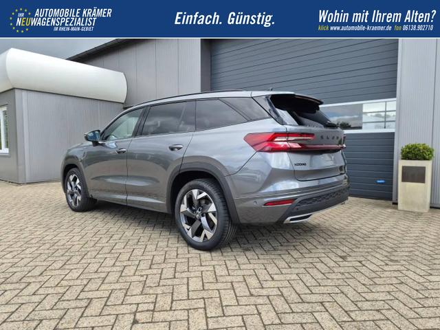 Skoda Kodiaq Sportline 1.5 TSI 204PS PHEV DSG schwenkb. AHK elektr. PanoDach HUD Alcantara PDC v+h 360&deg;Kamera CANTON Sound Klimaautomatik Sitzheizung Lenkradheizung Navi Apple CarPlay Android Auto 2xKeyless 19"LM vollelektr. Reichweite 116KM 