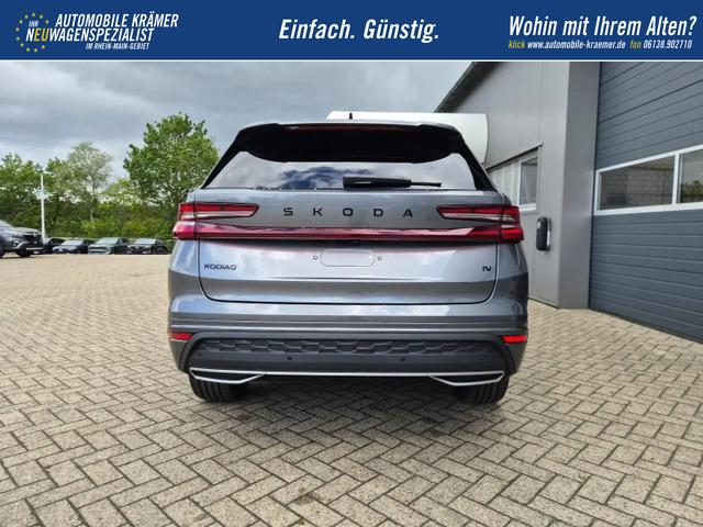 Skoda Kodiaq Sportline 1.5 TSI 204PS PHEV DSG schwenkb. AHK elektr. PanoDach HUD Alcantara PDC v+h 360&deg;Kamera CANTON Sound Klimaautomatik Sitzheizung Lenkradheizung Navi Apple CarPlay Android Auto 2xKeyless 19"LM vollelektr. Reichweite 116KM 