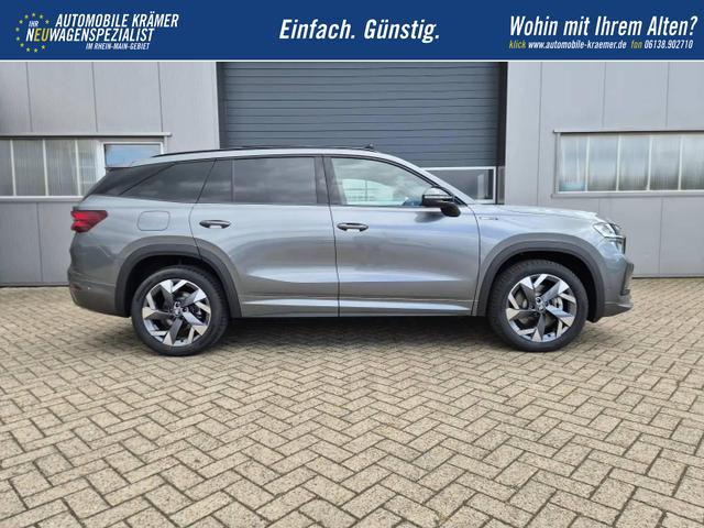 Skoda Kodiaq Sportline 1.5 TSI 204PS PHEV DSG schwenkb. AHK elektr. PanoDach HUD Alcantara PDC v+h 360&deg;Kamera CANTON Sound Klimaautomatik Sitzheizung Lenkradheizung Navi Apple CarPlay Android Auto 2xKeyless 19"LM vollelektr. Reichweite 116KM 