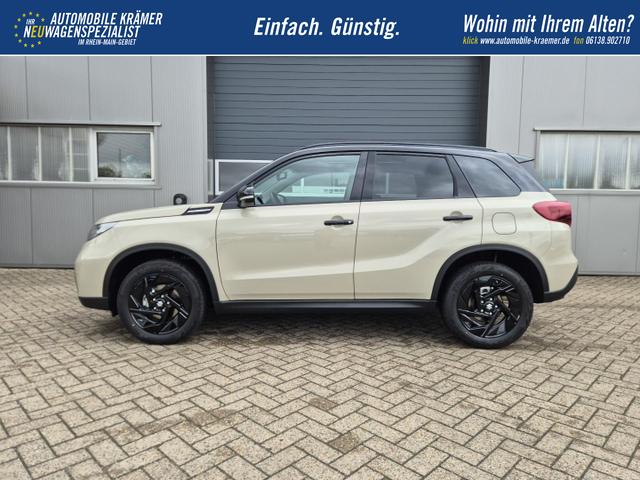 Suzuki Vitara Comfort+ 110PS Automatik MHEV 4x4 ALLGRIP 1.4 Boosterjet Black Edition Panodach Teilleder Navi Klimaautomatik Sitzheizung ACC PDC v+h R&uuml;ckf.Kamera Suzuki-Radio Apple CarPlay Android Auto Touchscreen 2xKeyless 17-LM 
