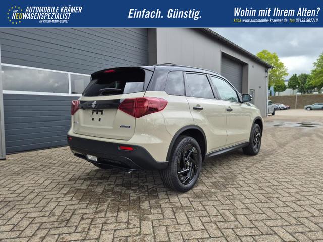 Suzuki Vitara Comfort+ 110PS Automatik MHEV 4x4 ALLGRIP 1.4 Boosterjet Black Edition Panodach Teilleder Navi Klimaautomatik Sitzheizung ACC PDC v+h R&uuml;ckf.Kamera Suzuki-Radio Apple CarPlay Android Auto Touchscreen 2xKeyless 17-LM 