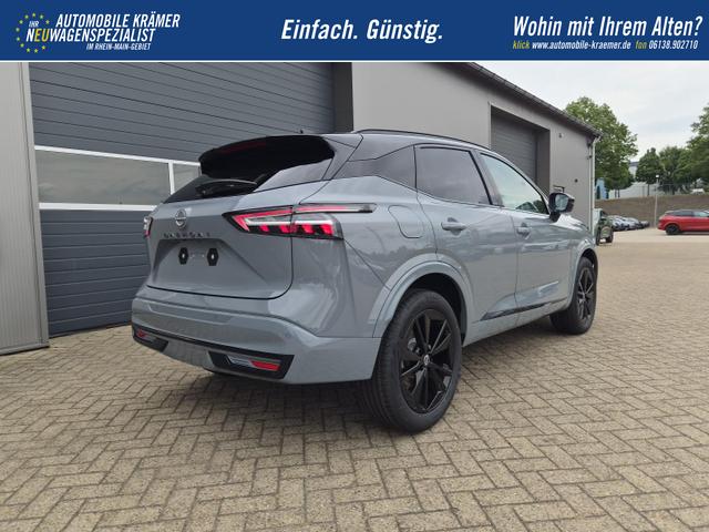 Nissan Qashqai 1.3 DIG-T MHEV 158 PS X-Tronic N-Design Head-Up Display Teil-Leder Klimaautomatik Sitzheizung Lenkradheizung Navi elektr. Heckklappe ACC PDC v+h 360&deg;Kamera DAB Bluetooth Touchscreen Apple CarPlay Android Auto 19"Zoll 