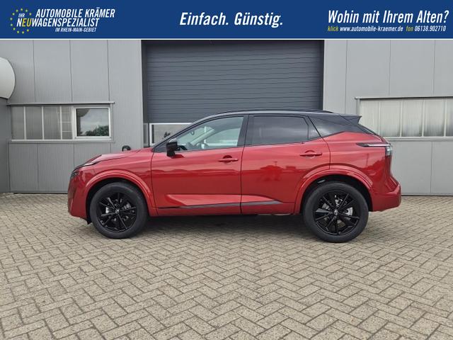 Nissan Qashqai 1.3 DIG-T MHEV 158 PS X-Tronic N-Design Head-Up Display Teil-Leder Klimaautomatik Sitzheizung Lenkradheizung Navi elektr. Heckklappe ACC PDC v+h 360&deg;Kamera DAB Bluetooth Touchscreen Apple CarPlay Android Auto 19"Zoll 