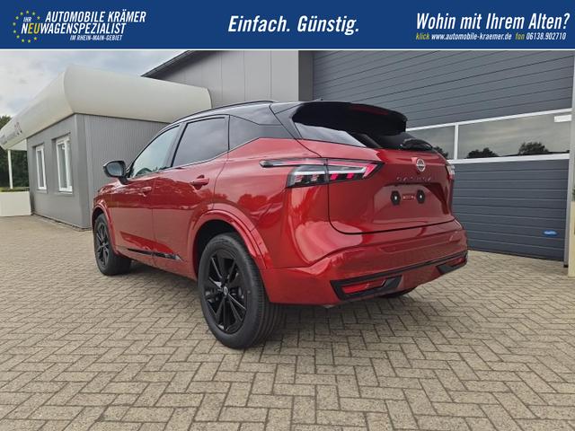 Nissan Qashqai 1.3 DIG-T MHEV 158 PS X-Tronic N-Design Head-Up Display Teil-Leder Klimaautomatik Sitzheizung Lenkradheizung Navi elektr. Heckklappe ACC PDC v+h 360&deg;Kamera DAB Bluetooth Touchscreen Apple CarPlay Android Auto 19"Zoll 