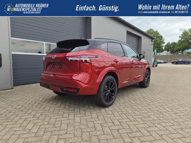 Nissan Qashqai 1.3 DIG-T MHEV 158 PS X-Tronic N-Design Head-Up Display Teil-Leder Klimaautomatik Sitzheizung Lenkradheizung Navi elektr. Heckklappe ACC PDC v+h 360&deg;Kamera DAB Bluetooth Touchscreen Apple CarPlay Android Auto 19"Zoll 