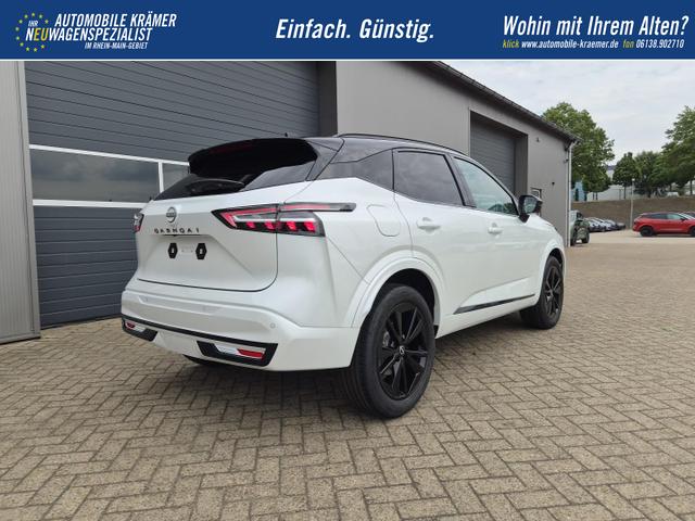 Nissan Qashqai 1.3 DIG-T MHEV 158 PS X-Tronic N-Design Head-Up Display Teil-Leder Klimaautomatik Sitzheizung Lenkradheizung Navi elektr. Heckklappe ACC PDC v+h 360&deg;Kamera DAB Bluetooth Touchscreen Apple CarPlay Android Auto 19"Zoll 