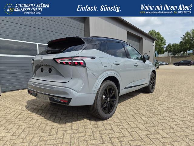 Nissan Qashqai 1.3 DIG-T MHEV 158 PS X-Tronic N-Design PanoDach Teil-Leder Klimaautomatik Sitzheizung Lenkradheizung Navi ACC PDC v+h 360&deg;Kamera DAB Bluetooth Touchscreen Apple CarPlay Android Auto 19"Zoll 