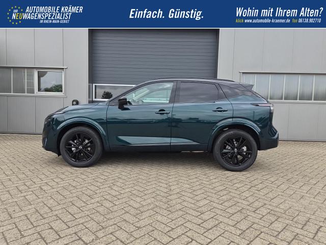 Nissan Qashqai 1.3 DIG-T MHEV 158 PS X-Tronic N-Design PanoDach Teil-Leder Klimaautomatik Sitzheizung Lenkradheizung Navi ACC PDC v+h 360&deg;Kamera DAB Bluetooth Touchscreen Apple CarPlay Android Auto 19"Zoll 