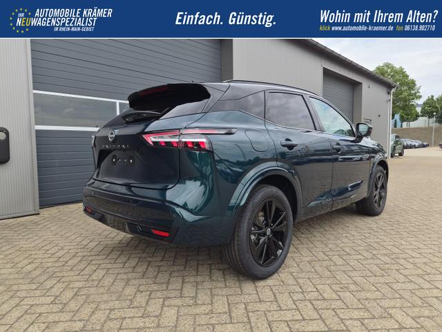 Nissan Qashqai 1.3 DIG-T MHEV 158 PS X-Tronic N-Design PanoDach Teil-Leder Klimaautomatik Sitzheizung Lenkradheizung Navi ACC PDC v+h 360&deg;Kamera DAB Bluetooth Touchscreen Apple CarPlay Android Auto 19"Zoll 