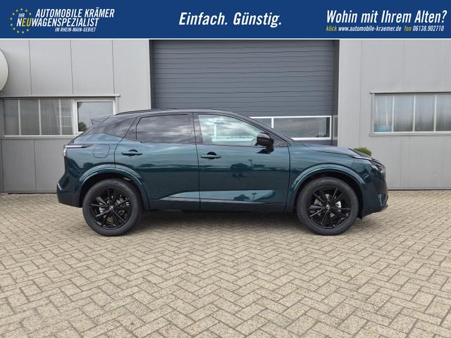 Nissan Qashqai 1.3 DIG-T MHEV 158 PS X-Tronic N-Design PanoDach Teil-Leder Klimaautomatik Sitzheizung Lenkradheizung Navi ACC PDC v+h 360&deg;Kamera DAB Bluetooth Touchscreen Apple CarPlay Android Auto 19"Zoll 