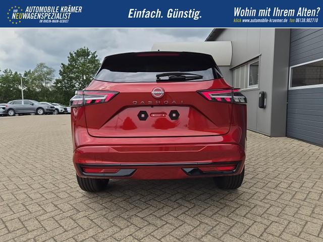 Nissan Qashqai 1.3 DIG-T MHEV 158 PS X-Tronic N-Design PanoDach Teil-Leder Klimaautomatik Sitzheizung Lenkradheizung Navi ACC PDC v+h 360&deg;Kamera DAB Bluetooth Touchscreen Apple CarPlay Android Auto 19"Zoll 