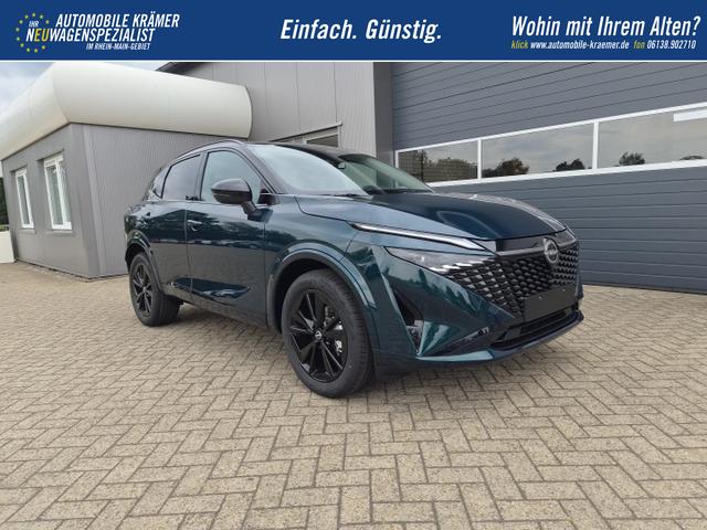 Nissan Qashqai 1.3 DIG-T MHEV 158 PS X-Tronic N-Design Head-Up Display Teil-Leder Klimaautomatik Sitzheizung Lenkradheizung Navi elektr. Heckklappe ACC PDC v+h 360&deg;Kamera DAB Bluetooth Touchscreen Apple CarPlay Android Auto 19"Zoll 