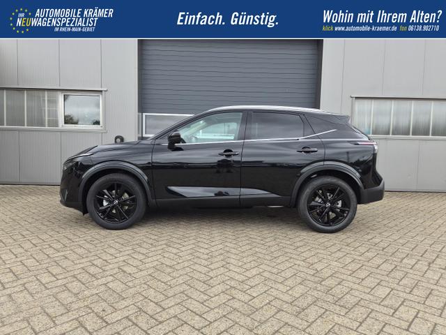 Nissan Qashqai 1.3 DIG-T MHEV 158 PS X-Tronic Tekna Voll-Leder Klimaautomatik PanoGlasdach Sitzheizung Lenkradheizung Navi Head-Up Display elektr. Heckklappe ACC PDC v+h 360&deg;Kamera DAB Bluetooth Touchscreen Apple CarPlay Android Auto 19"LM 