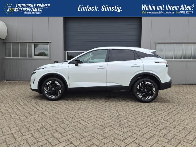 Nissan Qashqai 1.3 DIG-T MHEV 158 PS X-Tronic N-Connecta Teil-Leder PanoGlasdach Klimaautomatik Sitzheizung Lenkradheizung Navi ACC PDC v+h 360&deg;Kamera DAB Bluetooth Touchscreen Apple CarPlay Android Auto 18"LM 