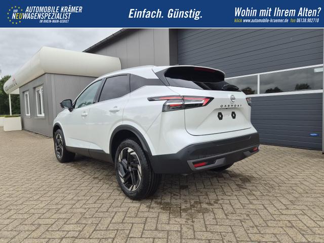 Nissan Qashqai 1.3 DIG-T MHEV 158 PS X-Tronic N-Connecta Teil-Leder PanoGlasdach Klimaautomatik Sitzheizung Lenkradheizung Navi ACC PDC v+h 360&deg;Kamera DAB Bluetooth Touchscreen Apple CarPlay Android Auto 18"LM 