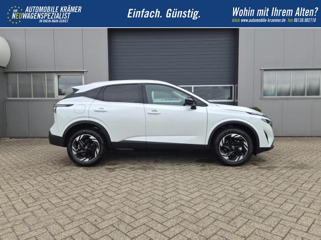 Nissan Qashqai 1.3 DIG-T MHEV 158 PS X-Tronic N-Connecta Teil-Leder PanoGlasdach Klimaautomatik Sitzheizung Lenkradheizung Navi ACC PDC v+h 360&deg;Kamera DAB Bluetooth Touchscreen Apple CarPlay Android Auto 18"LM 