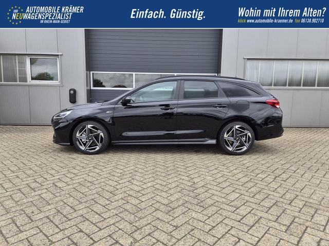 Hyundai i30 Kombi 1.6 T-GDI 150PS Automatik N-Line Sitzheizung Lenkradheizung Klimaautomatik Navi 10,3"-Touchscreen Bluelink Apple CarPlay + Android Auto PDC v+h R&uuml;ckf.Kamera 18-LM 