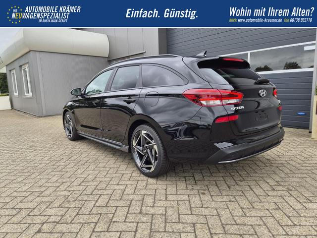 Hyundai i30 Kombi 1.6 T-GDI 150PS Automatik N-Line Sitzheizung Lenkradheizung Klimaautomatik Navi 10,3"-Touchscreen Bluelink Apple CarPlay + Android Auto PDC v+h R&uuml;ckf.Kamera 18-LM 