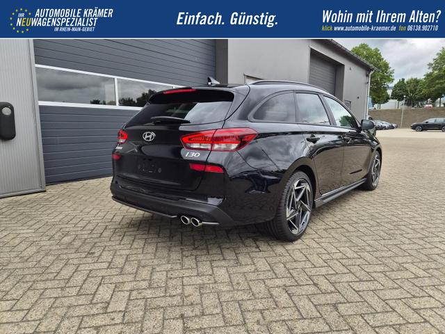 Hyundai i30 Kombi 1.6 T-GDI 150PS Automatik N-Line Sitzheizung Lenkradheizung Klimaautomatik Navi 10,3"-Touchscreen Bluelink Apple CarPlay + Android Auto PDC v+h R&uuml;ckf.Kamera 18-LM 