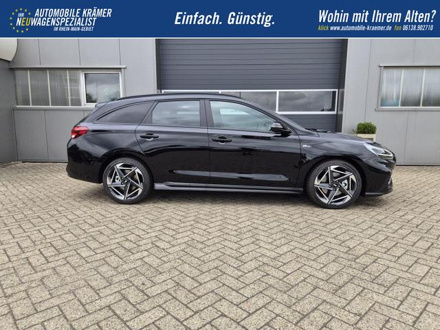 Hyundai i30 Kombi 1.6 T-GDI 150PS Automatik N-Line Sitzheizung Lenkradheizung Klimaautomatik Navi 10,3"-Touchscreen Bluelink Apple CarPlay + Android Auto PDC v+h R&uuml;ckf.Kamera 18-LM 