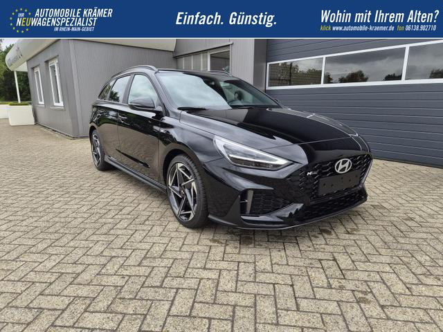 Hyundai i30 Kombi 1.6 T-GDI 150PS Automatik N-Line Sitzheizung Lenkradheizung Klimaautomatik Navi 10,3"-Touchscreen Bluelink Apple CarPlay + Android Auto PDC v+h R&uuml;ckf.Kamera 18-LM 