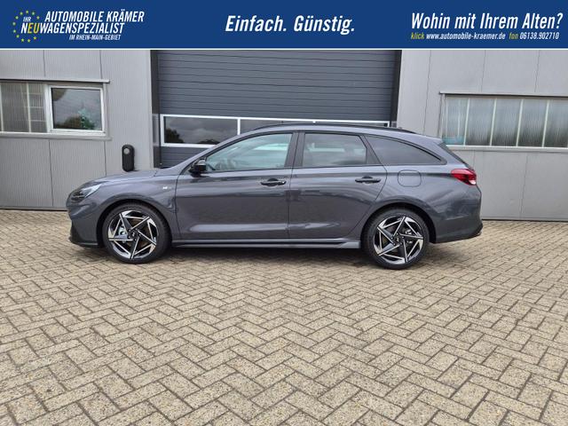 Hyundai i30 Kombi 1.6 T-GDI 150PS Automatik N-Line Sitzheizung Lenkradheizung Klimaautomatik Navi 10,3"-Touchscreen Bluelink Apple CarPlay + Android Auto PDC v+h R&uuml;ckf.Kamera 18-LM 