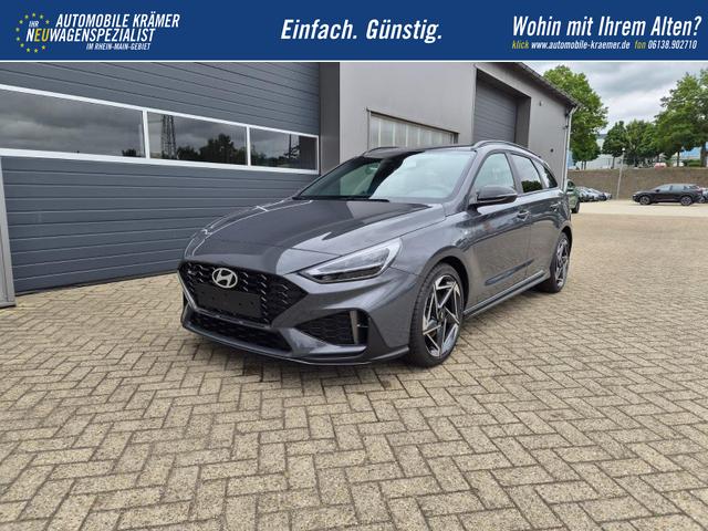 Hyundai i30 Kombi 1.6 T-GDI 150PS Automatik N-Line Sitzheizung Lenkradheizung Klimaautomatik Navi 10,3"-Touchscreen Bluelink Apple CarPlay + Android Auto PDC v+h R&uuml;ckf.Kamera 18-LM 