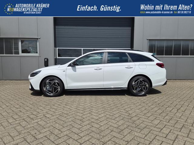 Hyundai i30 Kombi 1.6 T-GDI 150PS Automatik N-Line Sitzheizung Lenkradheizung Klimaautomatik Navi 10,3"-Touchscreen Bluelink Apple CarPlay + Android Auto PDC v+h R&uuml;ckf.Kamera 18-LM 