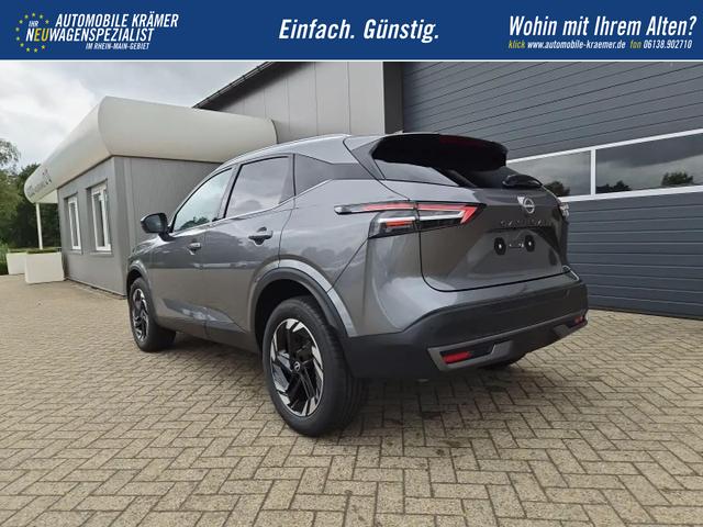 Nissan Qashqai 1.3 DIG-T MHEV 158 PS X-Tronic N-Connecta Teil-Leder PanoGlasdach Klimaautomatik Sitzheizung Lenkradheizung Navi ACC PDC v+h 360&deg;Kamera DAB Bluetooth Touchscreen Apple CarPlay Android Auto 18"LM 