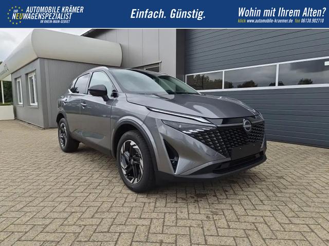 Nissan Qashqai 1.3 DIG-T MHEV 158 PS X-Tronic N-Connecta Teil-Leder PanoGlasdach Klimaautomatik Sitzheizung Lenkradheizung Navi ACC PDC v+h 360&deg;Kamera DAB Bluetooth Touchscreen Apple CarPlay Android Auto 18"LM 