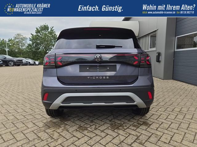 Volkswagen T-Cross 1.0 TSI 116PS DSG Life AHK (abnehmbar) IQ.LIGHT-LED-Matrix Sitzheizung R&uuml;ckf.Kamera Klimaautomatik Abstandstempomat Apple CarPlay Android Auto 