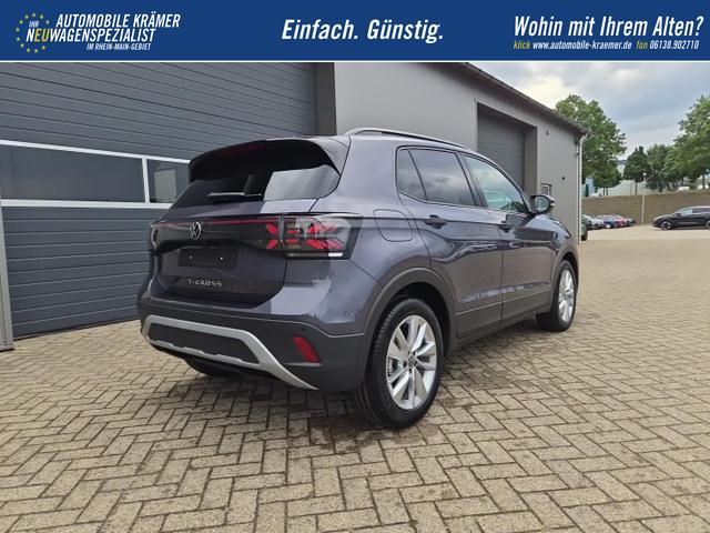 Volkswagen T-Cross 1.0 TSI 116PS DSG Life AHK (abnehmbar) IQ.LIGHT-LED-Matrix Sitzheizung R&uuml;ckf.Kamera Klimaautomatik Abstandstempomat Apple CarPlay Android Auto 