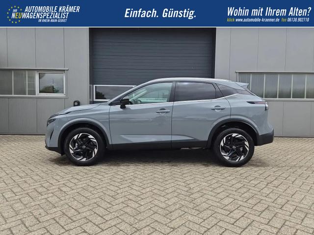 Nissan Qashqai 1.3 DIG-T MHEV 158 PS X-Tronic N-Connecta Teil-Leder PanoGlasdach Klimaautomatik Sitzheizung Lenkradheizung Navi ACC PDC v+h 360&deg;Kamera DAB Bluetooth Touchscreen Apple CarPlay Android Auto 18"LM 