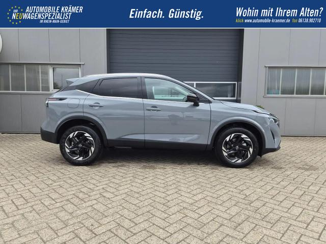 Nissan Qashqai 1.3 DIG-T MHEV 158 PS X-Tronic N-Connecta Teil-Leder PanoGlasdach Klimaautomatik Sitzheizung Lenkradheizung Navi ACC PDC v+h 360&deg;Kamera DAB Bluetooth Touchscreen Apple CarPlay Android Auto 18"LM 