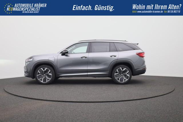 Skoda Kodiaq Sportline 1.5 TSI 204PS PHEV DSG Sitzheizung v+h Frontscheibe beheizb. 20"LM schwenkb. AHK elektr. PanoDach Alcantara PDC R&uuml;ckf.Kamera Klimaautomatik Lenkradheizung Navi Apple CarPlay Android Auto 2xKeyless vollelektr. Reichweite 116KM 