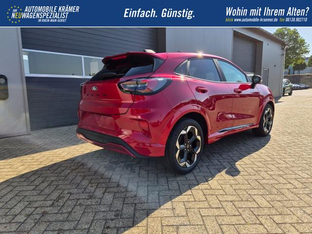 Ford Puma ST-Line X 1.0 EcoBoost Hybrid 125PS Automatik Premium Leder (Sensico) B+O-Sound elektr. Heckklappe Klimaautomatik Sitzheizung Lenkradheizung Frontscheibe beheizb. Ford-Navi SYNC4 Bluetooth Apple CarPlay Android Auto PDC v+h 18-LM 
