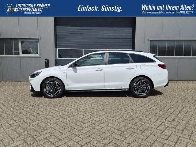 Hyundai i30 Kombi 1.6 T-GDI 150PS Automatik N-Line Sitzheizung Lenkradheizung Klimaautomatik Navi 10,3"-Touchscreen Bluelink Apple CarPlay + Android Auto PDC v+h R&uuml;ckf.Kamera 18-LM 