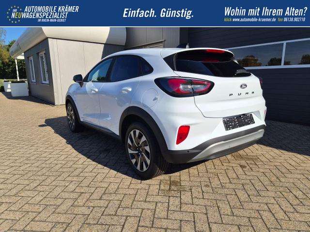 Ford Puma Titanium 1.0 EcoBoost Hybrid 125PS Automatik R&uuml;ckf.Kamera Klimaautomatik Sitzheizung Lenkradheizung Frontscheibe beheizb. LED-Scheinwerfer SYNC4 Bluetooth Apple CarPlay Android Auto PDC v+h 