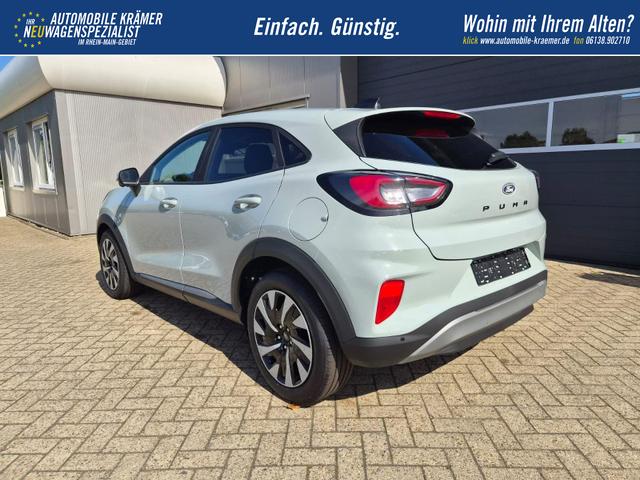 Ford Puma Titanium 1.0 EcoBoost Hybrid 125PS Automatik abnehm. AHK ACC 4xKamera Klimaautomatik Sitzheizung Lenkradheizung Frontscheibe beheizb. LED-Scheinwerfer SYNC4 Bluetooth Apple CarPlay Android Auto PDC v+h 