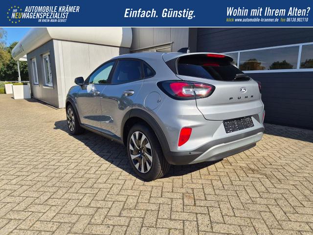 Ford Puma Titanium 1.0 EcoBoost Hybrid 125PS Automatik R&uuml;ckf.Kamera Klimaautomatik Sitzheizung Lenkradheizung Frontscheibe beheizb. LED-Scheinwerfer SYNC4 Bluetooth Apple CarPlay Android Auto PDC v+h 