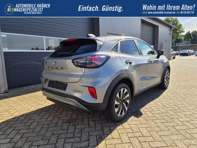 Ford Puma Titanium 1.0 EcoBoost Hybrid 125PS Automatik R&uuml;ckf.Kamera Klimaautomatik Sitzheizung Lenkradheizung Frontscheibe beheizb. LED-Scheinwerfer SYNC4 Bluetooth Apple CarPlay Android Auto PDC v+h 