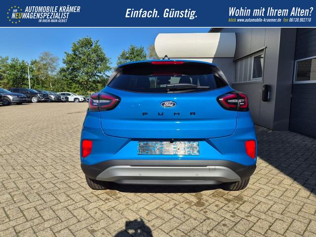 Ford Puma Titanium 1.0 EcoBoost Hybrid 125PS Automatik R&uuml;ckf.Kamera Klimaautomatik Sitzheizung Lenkradheizung Frontscheibe beheizb. LED-Scheinwerfer SYNC4 Bluetooth Apple CarPlay Android Auto PDC v+h 