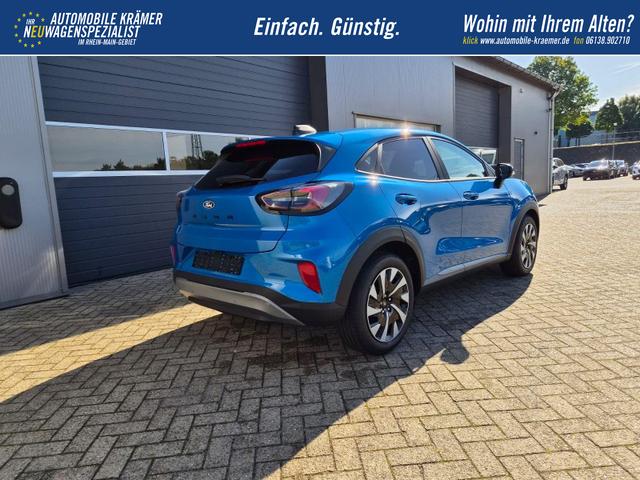 Ford Puma Titanium 1.0 EcoBoost Hybrid 125PS Automatik R&uuml;ckf.Kamera Klimaautomatik Sitzheizung Lenkradheizung Frontscheibe beheizb. LED-Scheinwerfer SYNC4 Bluetooth Apple CarPlay Android Auto PDC v+h 